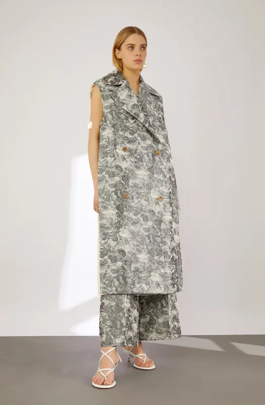 Gilet Jacquard a fiori sold by Erika Cavallini