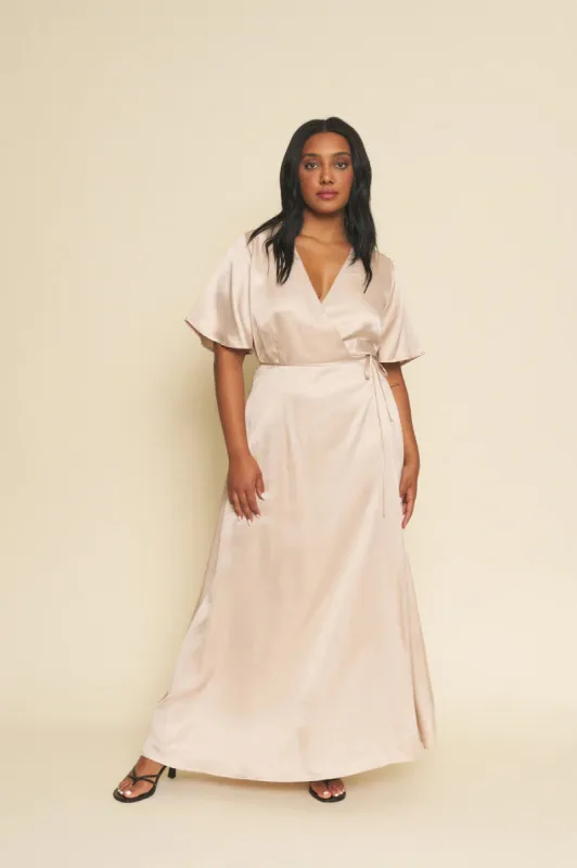 LOLA Tencel Wrap Dress sold by Earthkind