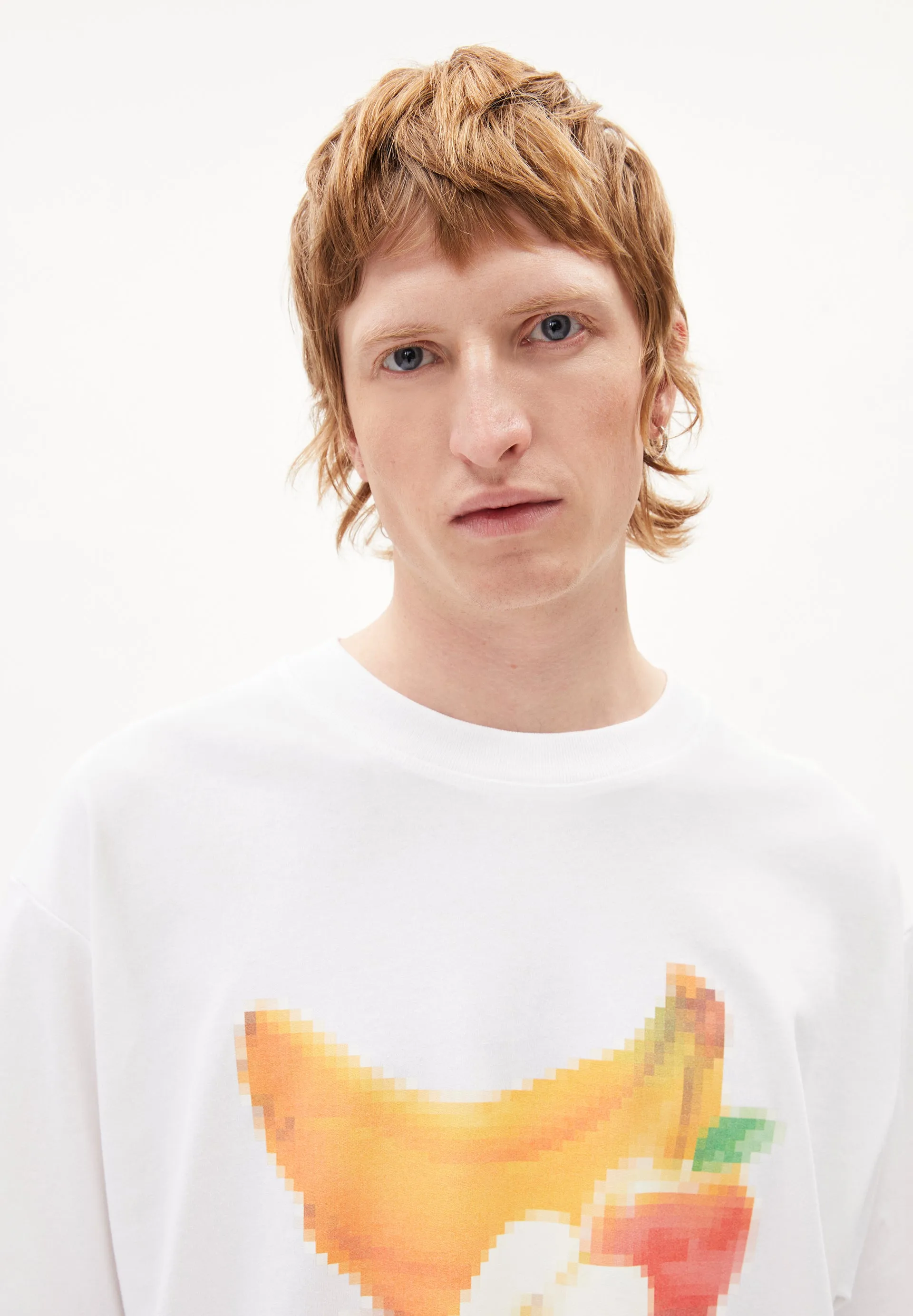 OLAAN PIXXEL FRUITS Heavyweight T-shirt sold by Earthkind product image thumbnail 2