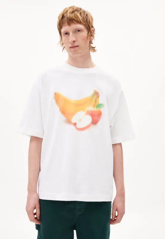 OLAAN PIXXEL FRUITS Heavyweight T-shirt sold by Earthkind