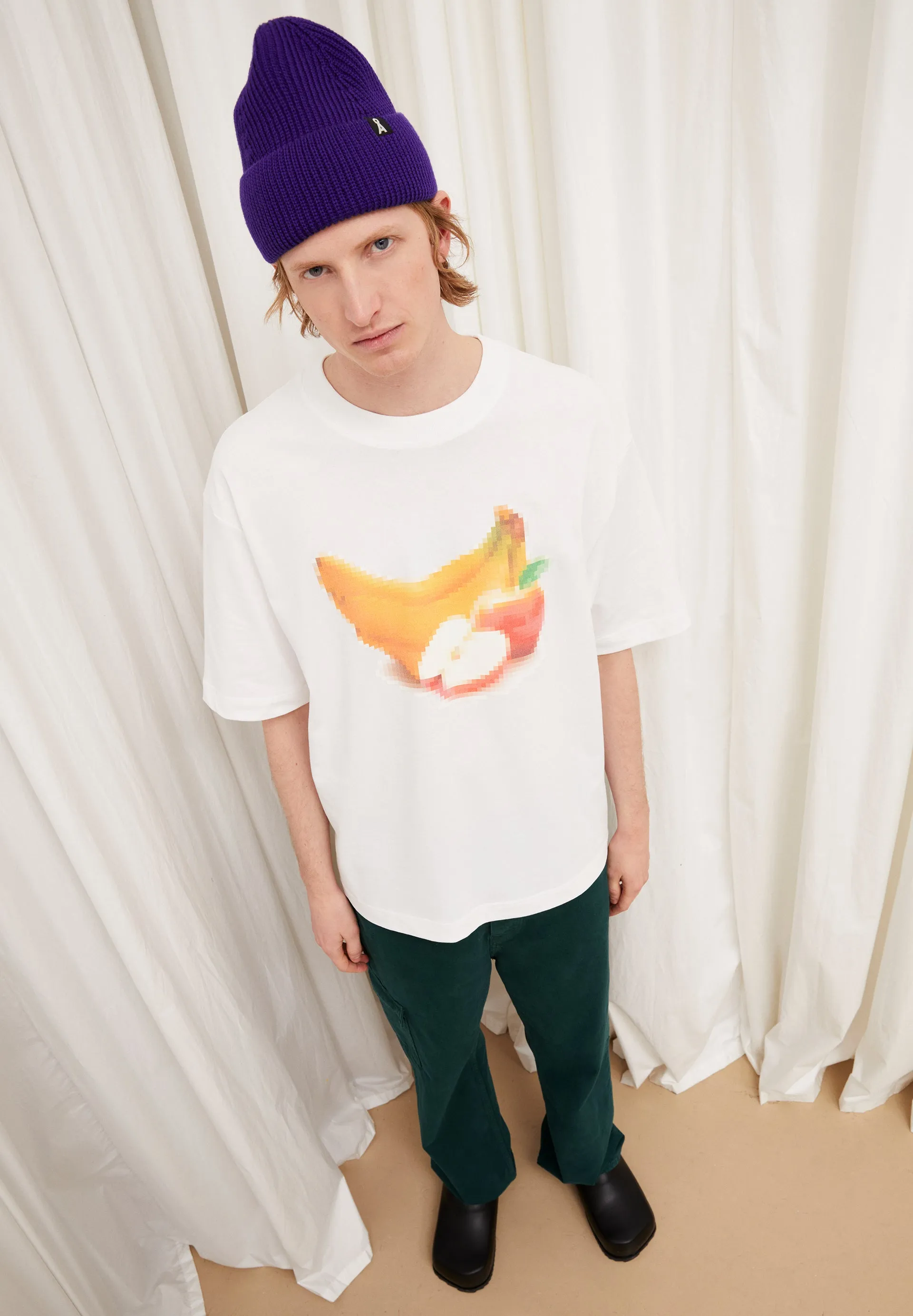 OLAAN PIXXEL FRUITS Heavyweight T-shirt sold by Earthkind product image thumbnail 4