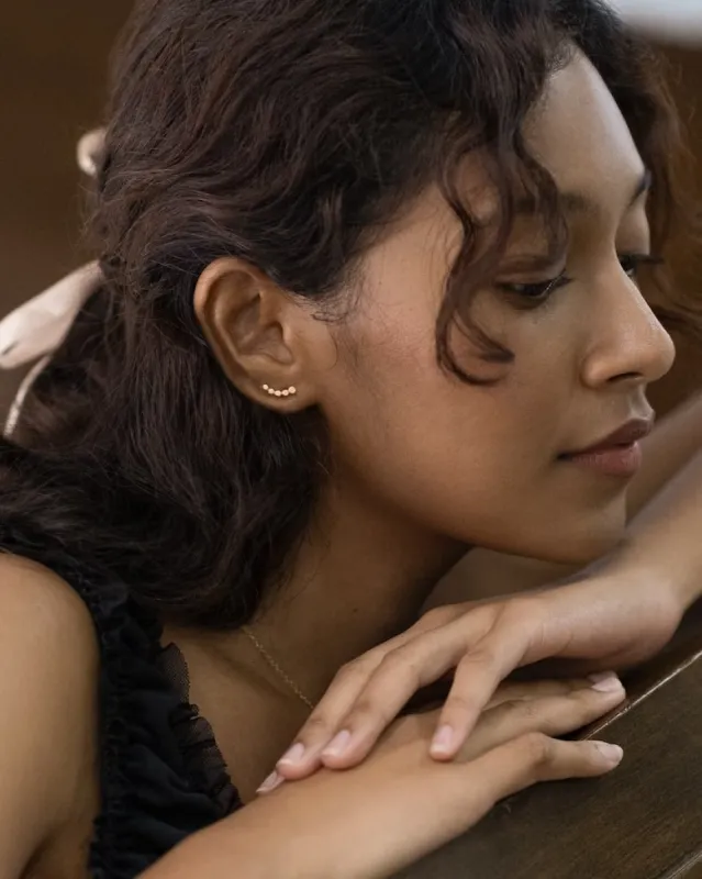 Mini Rise Earrings sold by Earthkind