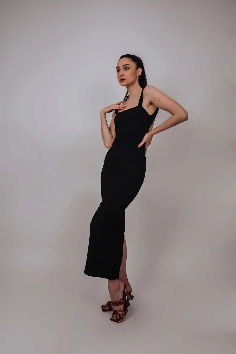 Brigitiz Dress Black sold by Earthkind