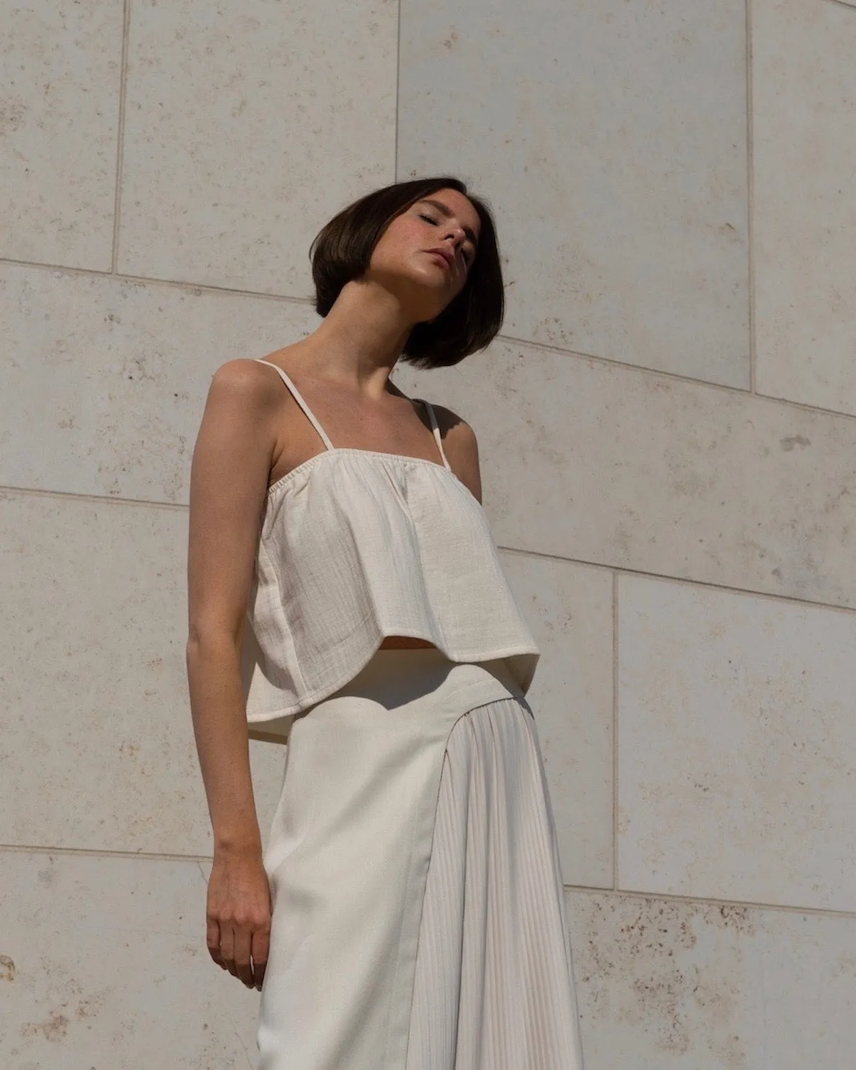 Leonie Top Offwhite sold by Earthkind