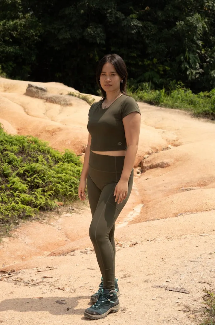 All Day Cropped Tee - willow sold by Earthkind product image thumbnail 3