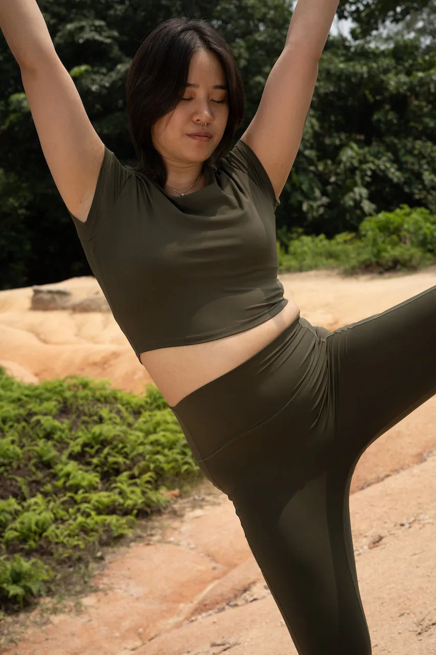 All Day Cropped Tee - willow sold by Earthkind product image thumbnail 2