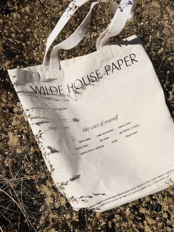 Take Care Organic Cotton Tote sold by Earthkind