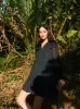 Sophia Tiered Dress Navy sold by Earthkind
