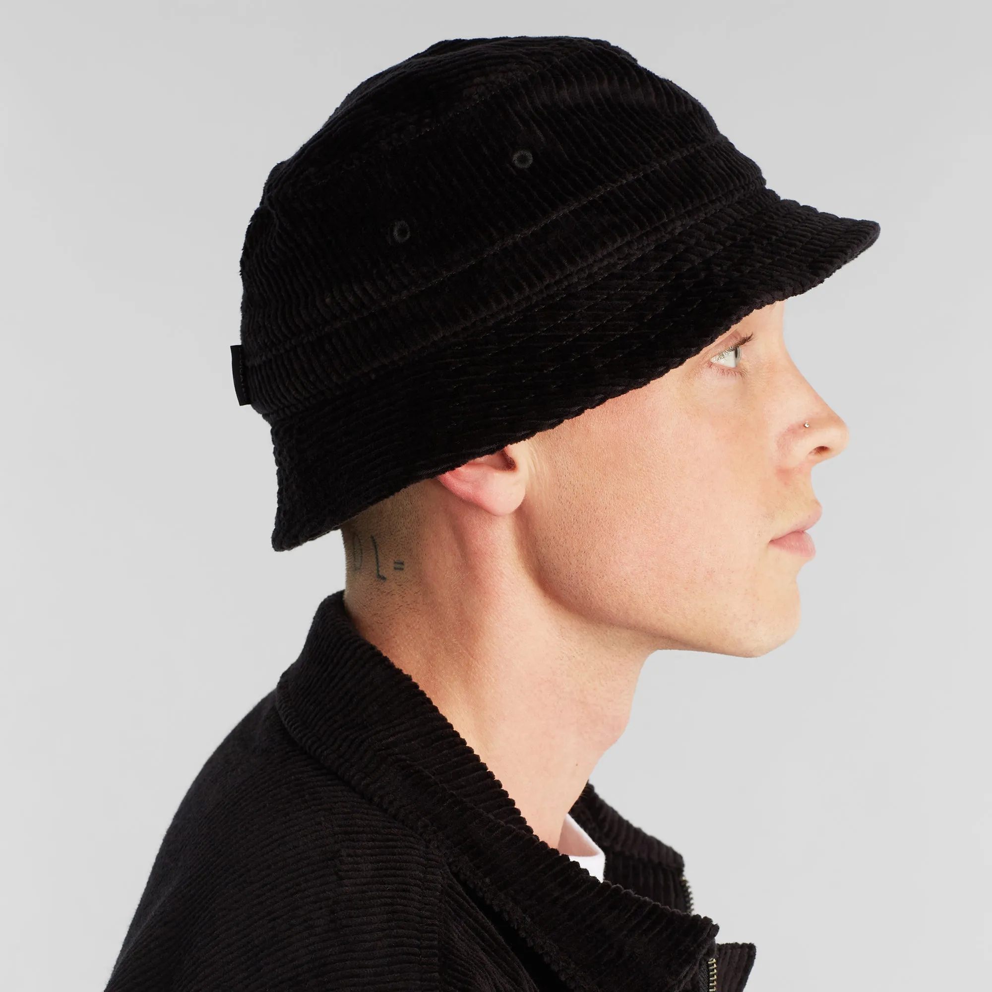 Corduroy Bucket Hat Black sold by Earthkind product image thumbnail 3