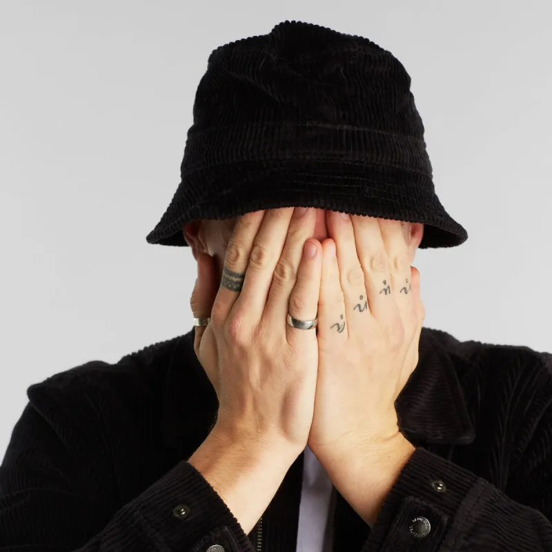 Corduroy Bucket Hat Black sold by Earthkind