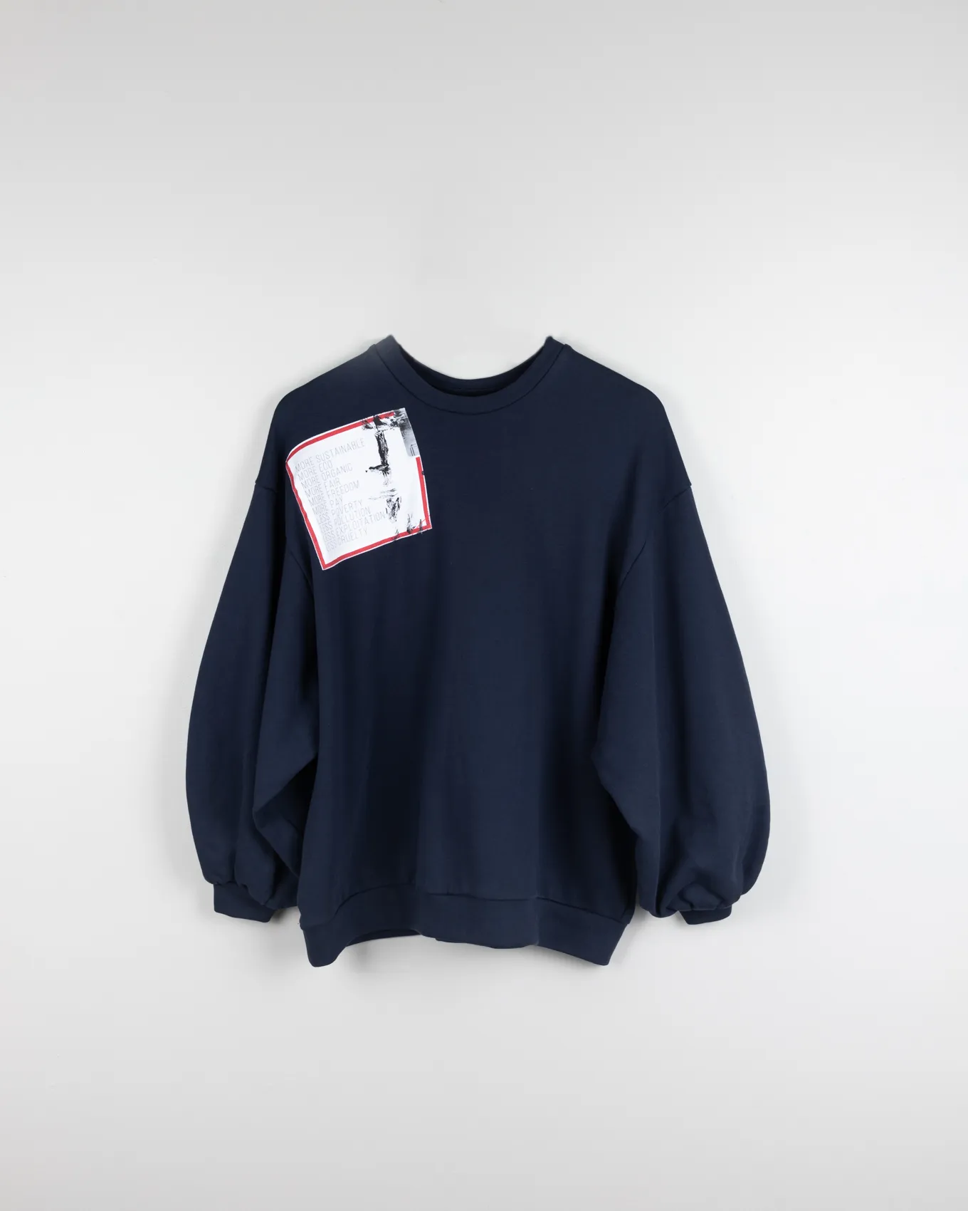 Organic Cotton Oversized Jumper Navy sold by Earthkind product image thumbnail 3
