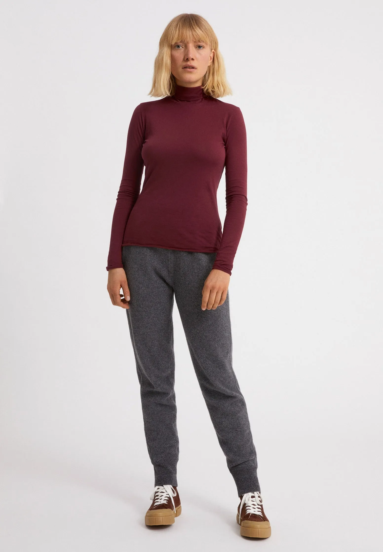 MALENAA Turtleneck Pullover Ruby Red sold by Earthkind product image thumbnail 3