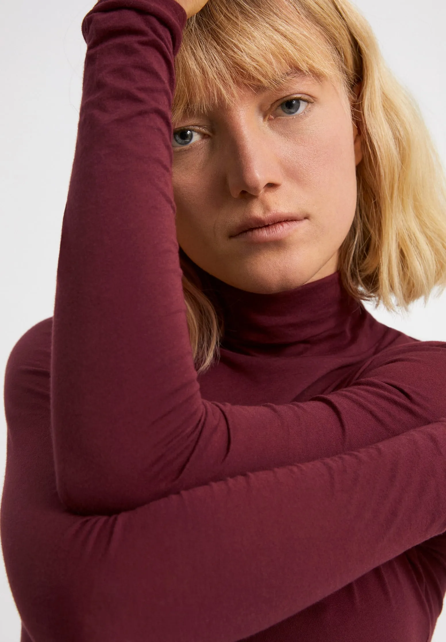 MALENAA Turtleneck Pullover Ruby Red sold by Earthkind product image thumbnail 2