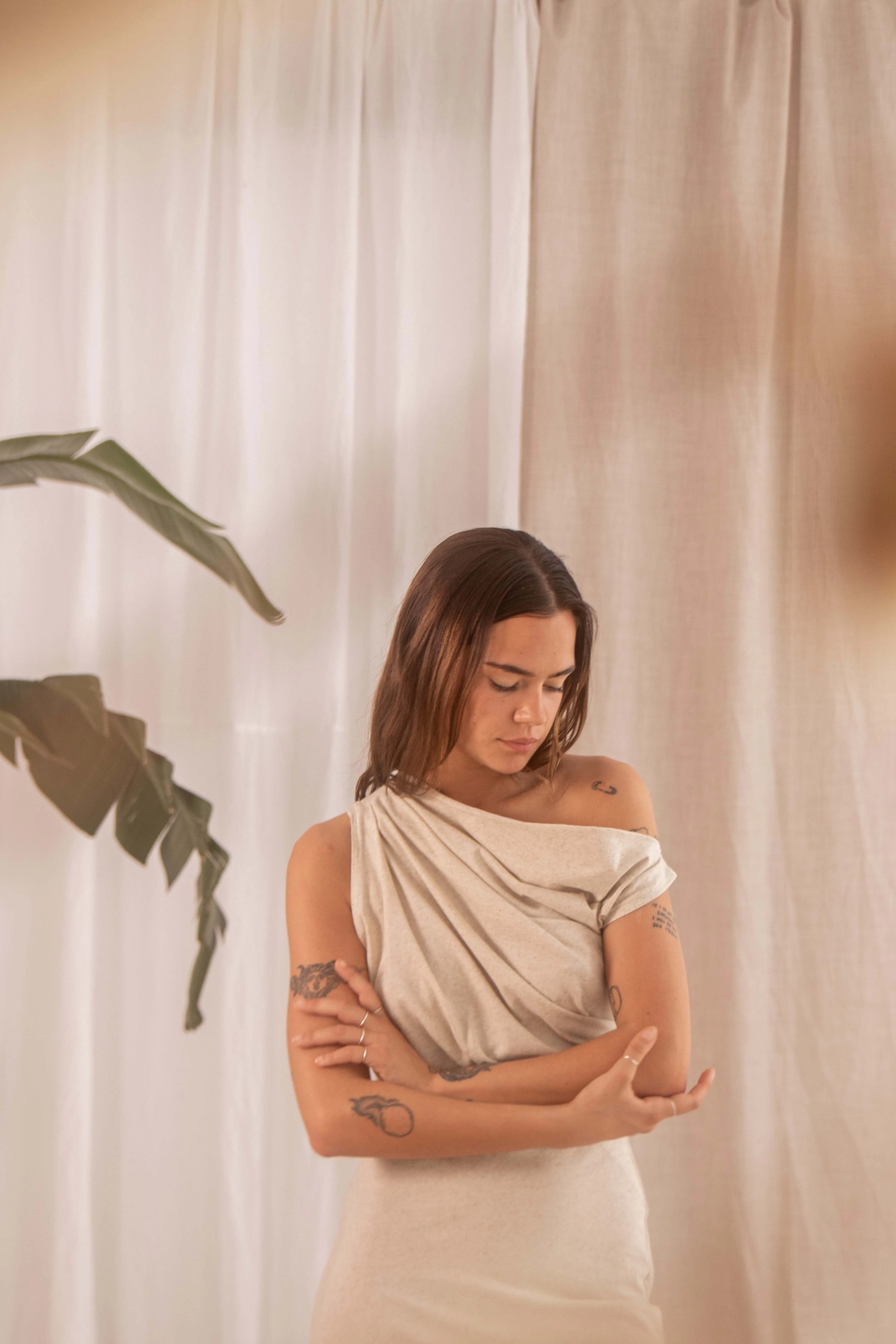 Drape Linen Dress sold by Earthkind product image thumbnail 4