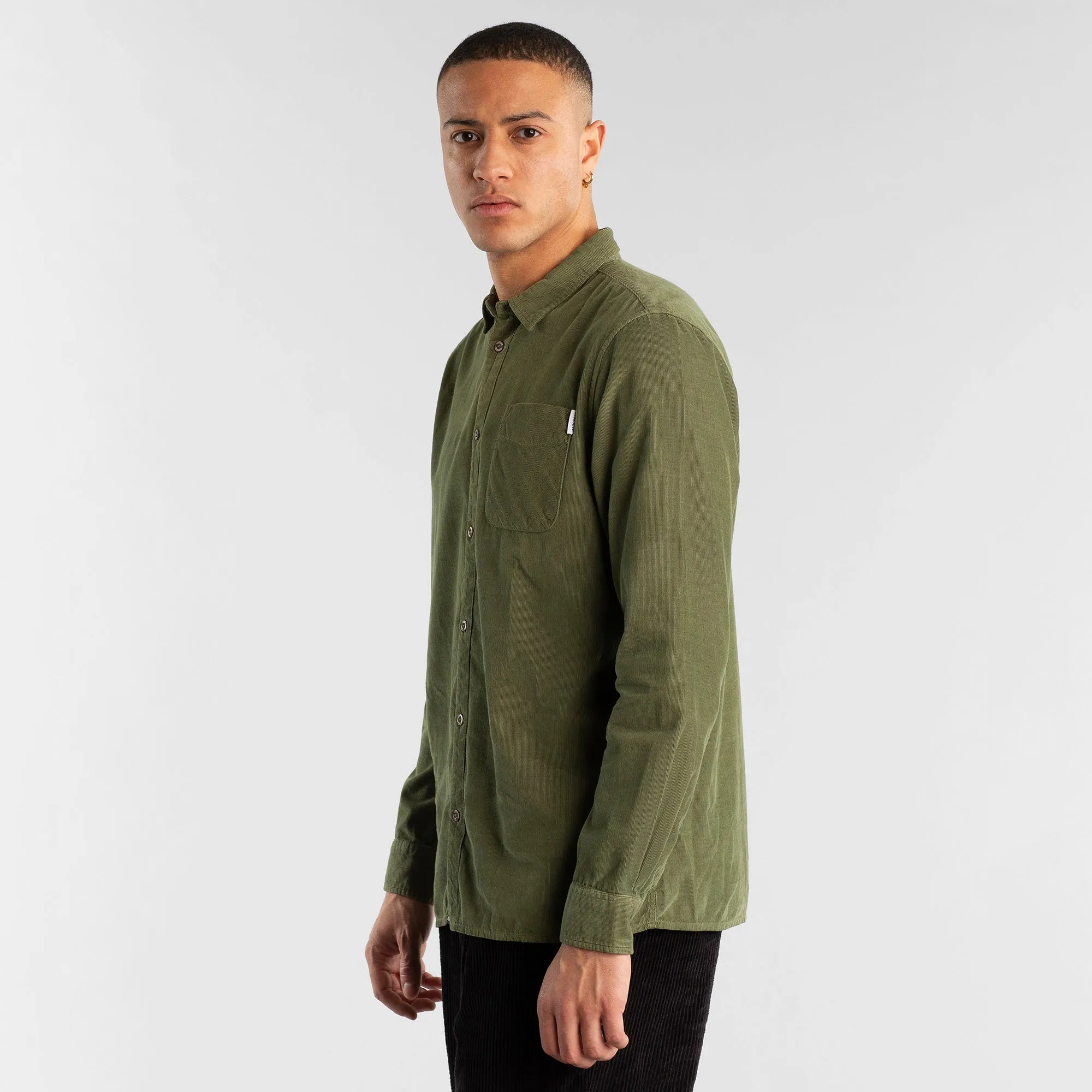 Varberg Corduroy Shirt Leaf Green sold by Earthkind product image thumbnail 4