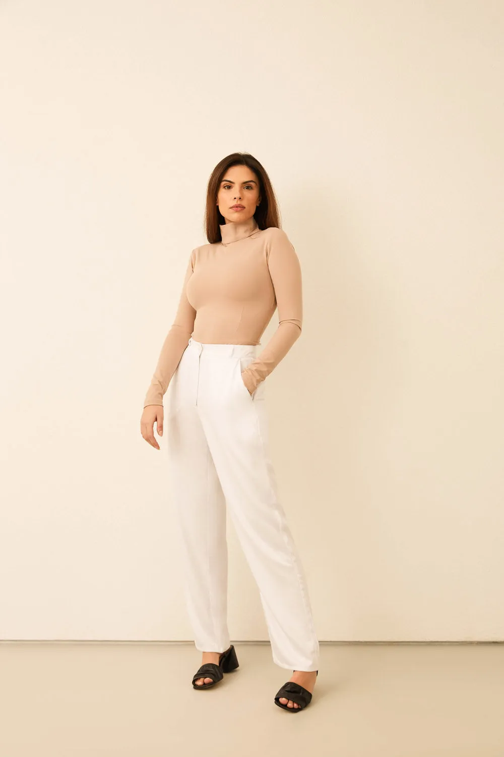 Fluid Tailored Pants White sold by Earthkind product image thumbnail 2