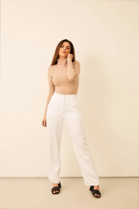 Fluid Tailored Pants White sold by Earthkind