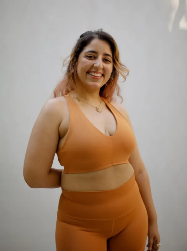 Go With The Flow Bra Marigold sold by Earthkind