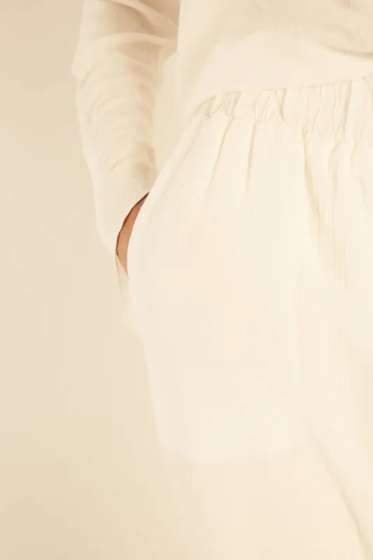 Breeze Pants Offwhite sold by Earthkind