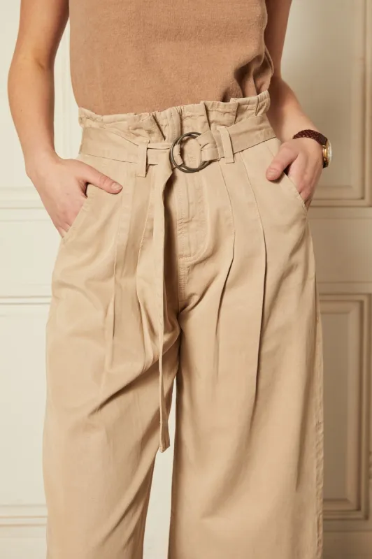 Clancy Paperbag Pleated Chino sold by Earthkind