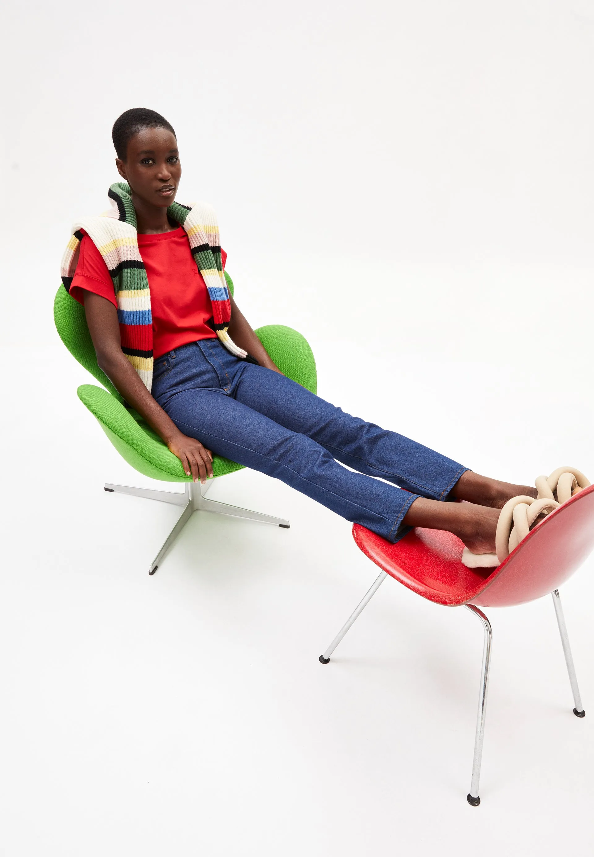 IDAA Organic Cotton Tee - poppy sold by Earthkind product image thumbnail 4