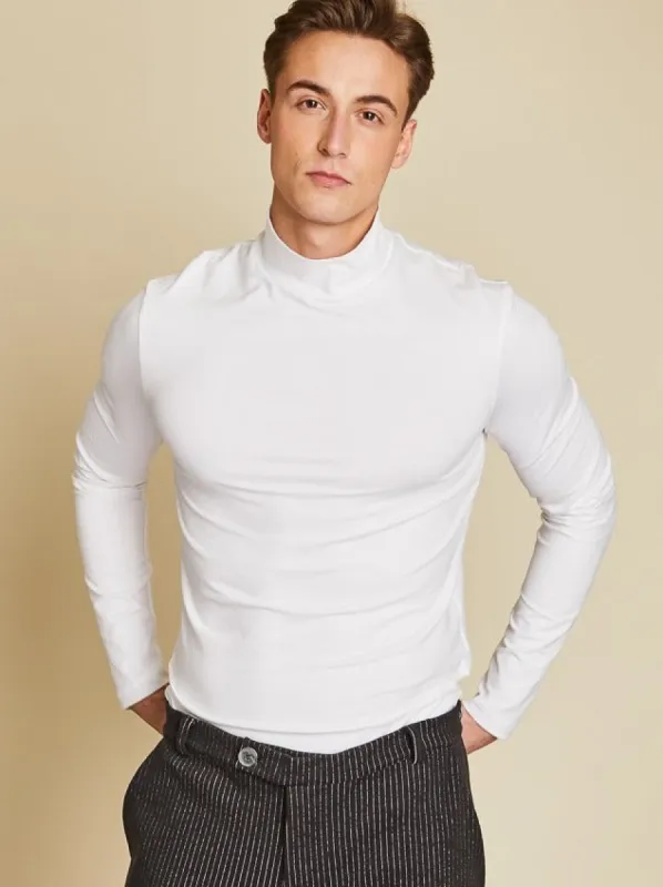 Mio Turtleneck Sweater White sold by Earthkind