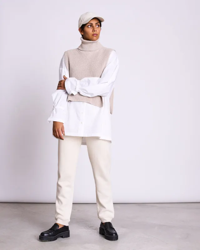 Tuuva Fake Turtleneck Ivory sold by Earthkind