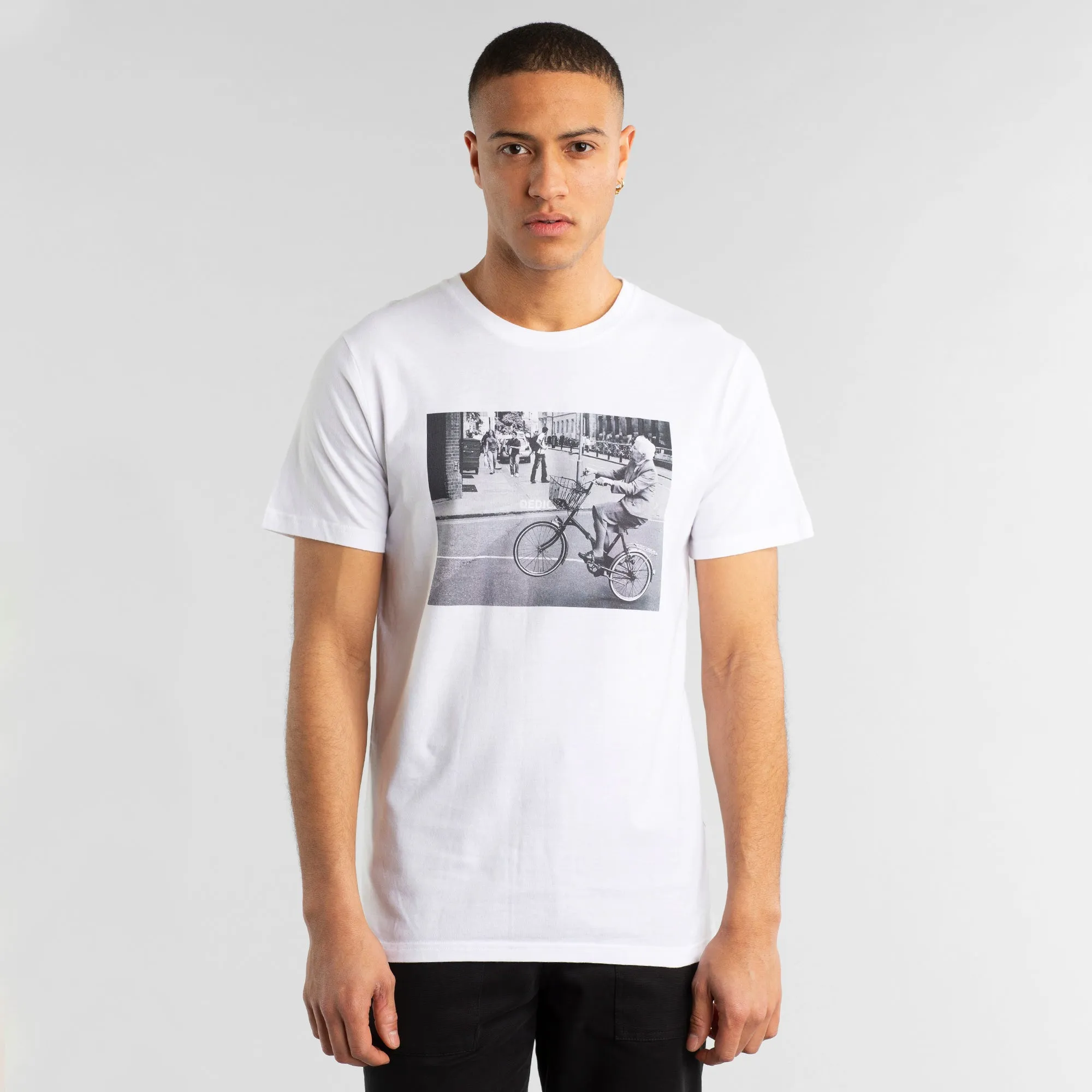 Stockholm T-shirt Bike Wheelie sold by Earthkind