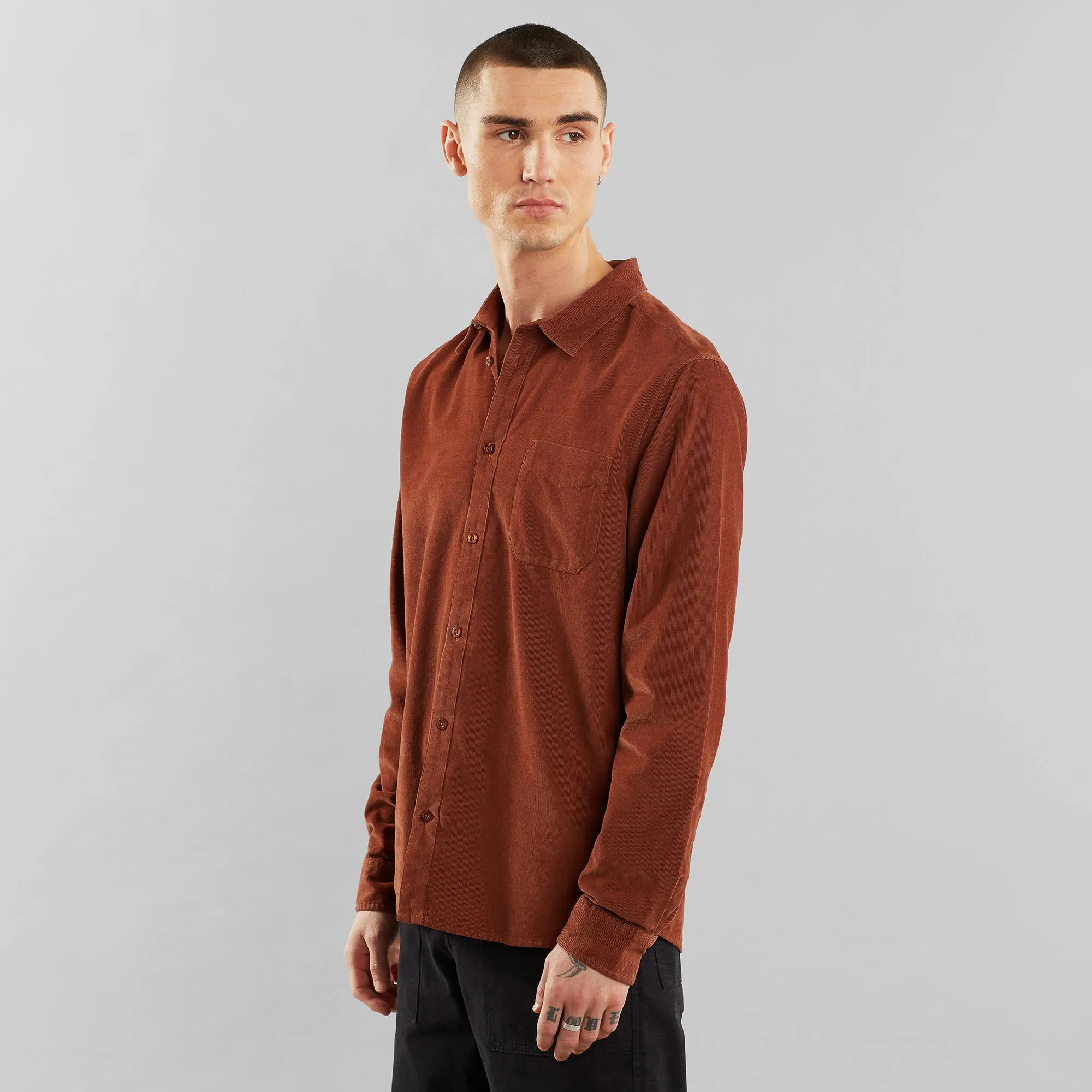 Varberg Corduroy Shirt Brown sold by Earthkind product image thumbnail 4