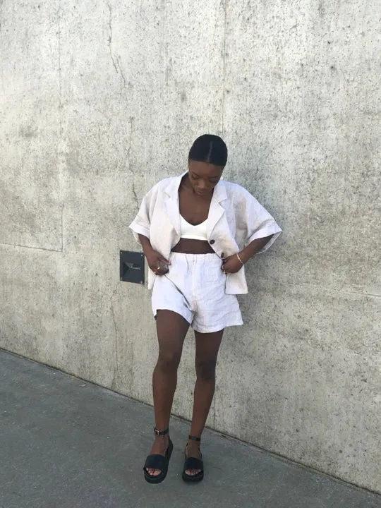 Linen Co-ord Set Beige sold by Earthkind product image thumbnail 2