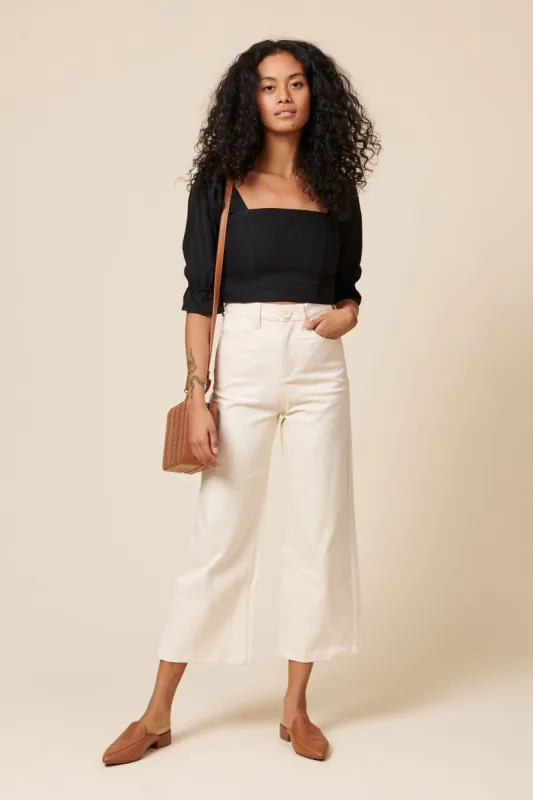 Eden Crop Top Black sold by Earthkind