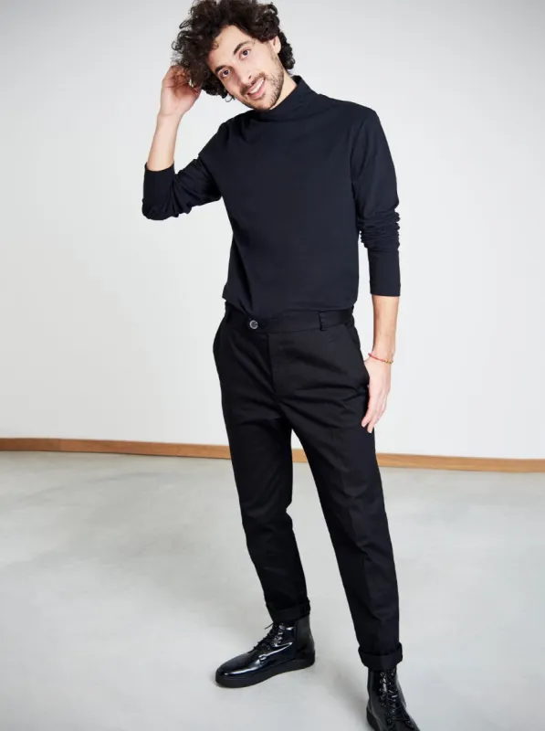 Mio Turtleneck Sweater Black sold by Earthkind