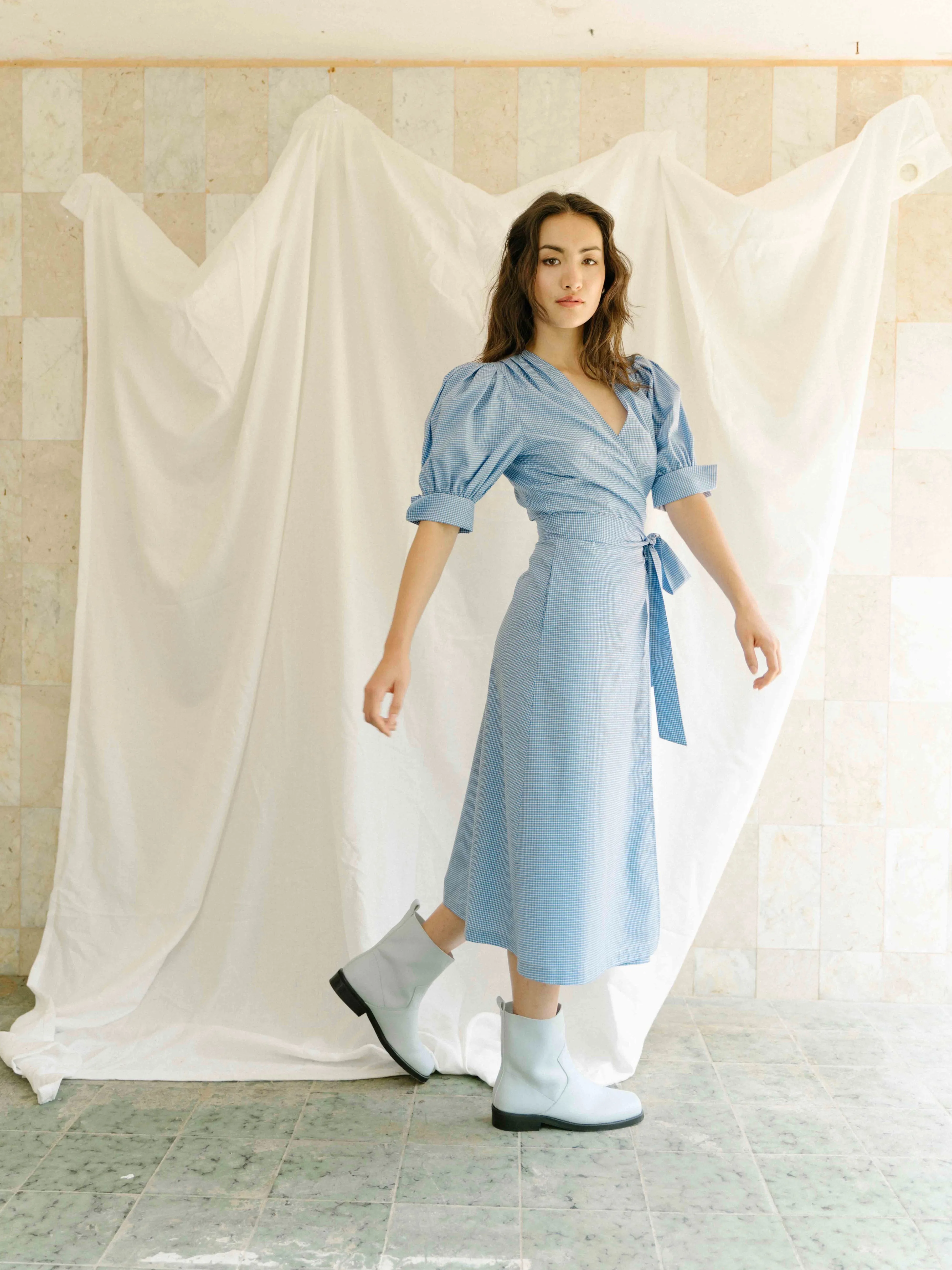 Eleanor Dress in Blue sold by Earthkind product image thumbnail 2