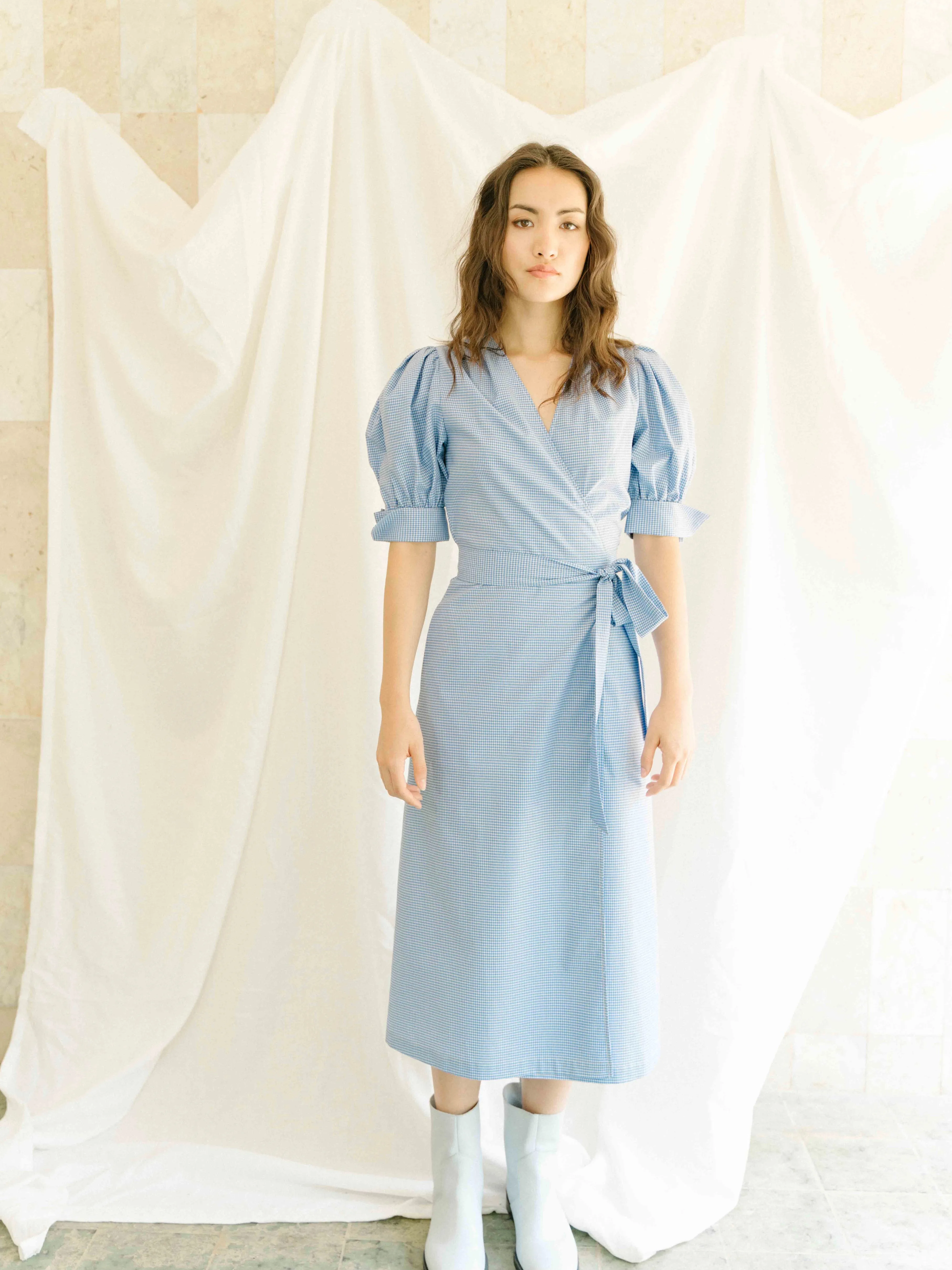 Eleanor Dress in Blue sold by Earthkind product image thumbnail 4
