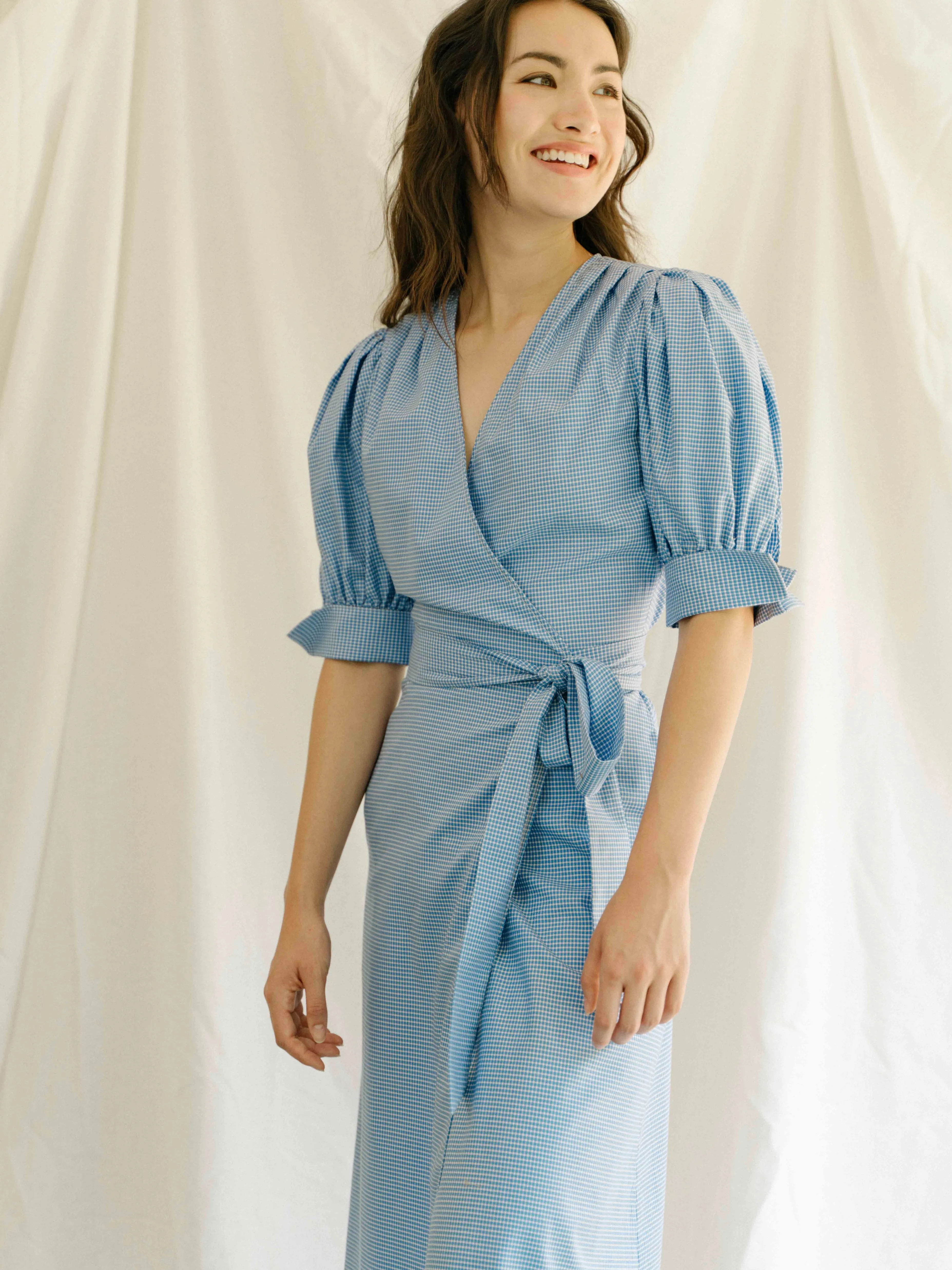 Eleanor Dress in Blue sold by Earthkind