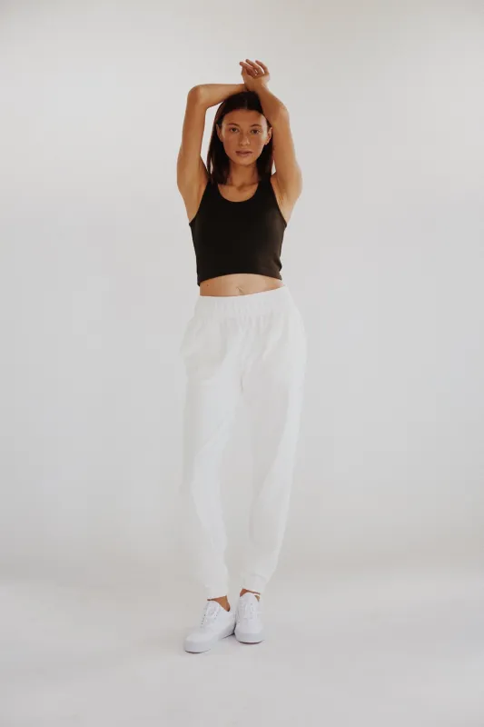 Bamboo Fleece Sweatpants - offwhite sold by Earthkind