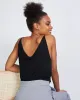 Triangle Flow Slip Top Black sold by Earthkind