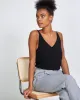 Triangle Flow Slip Top Black sold by Earthkind