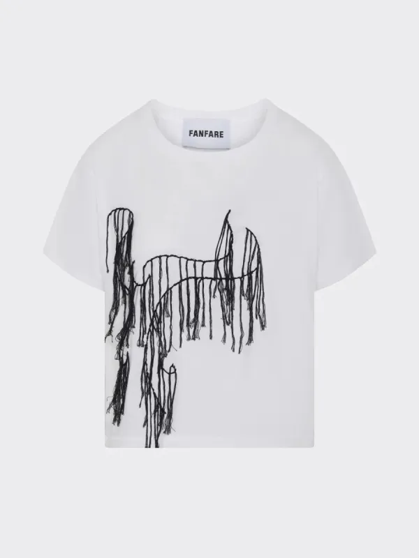 Embroidered Statement Tee sold by Earthkind