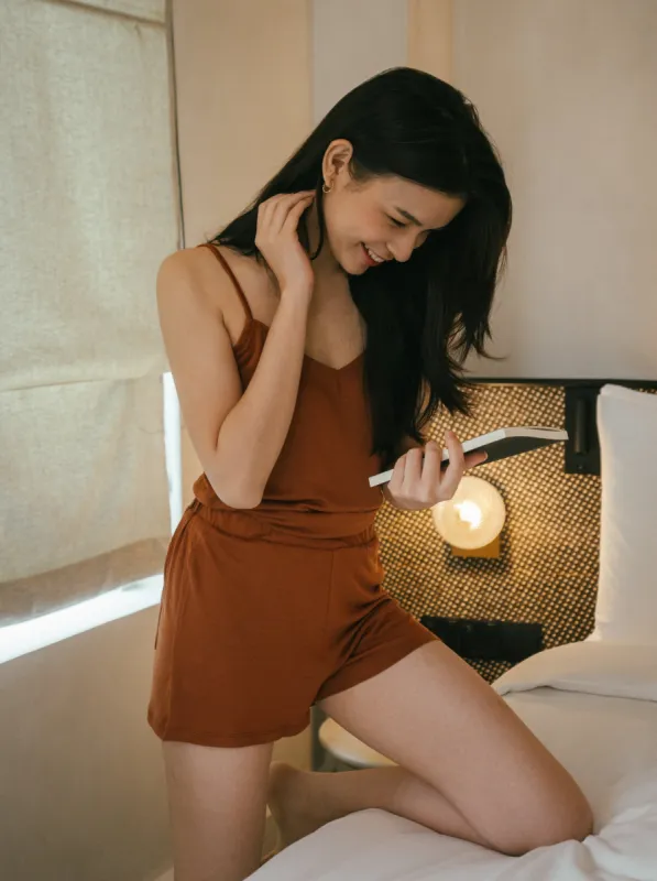 Lykke Top Mocha Brown sold by Earthkind