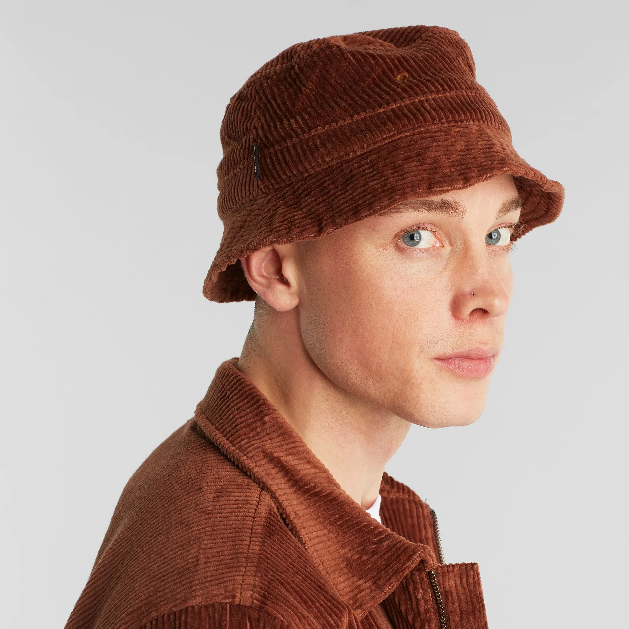 Corduroy Bucket Hat Brown sold by Earthkind