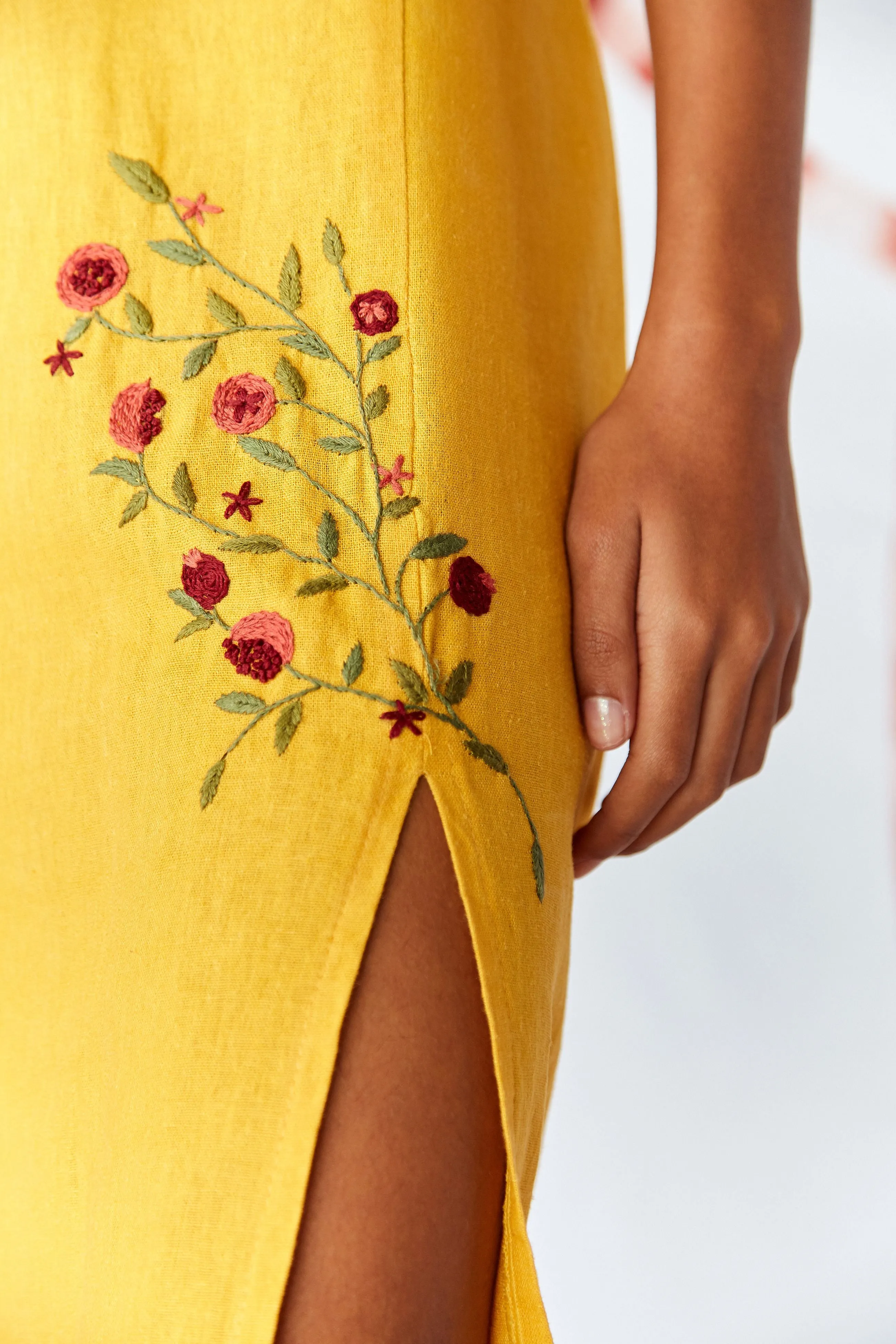 Pomegranate Dress Yellow sold by Earthkind product image thumbnail 4