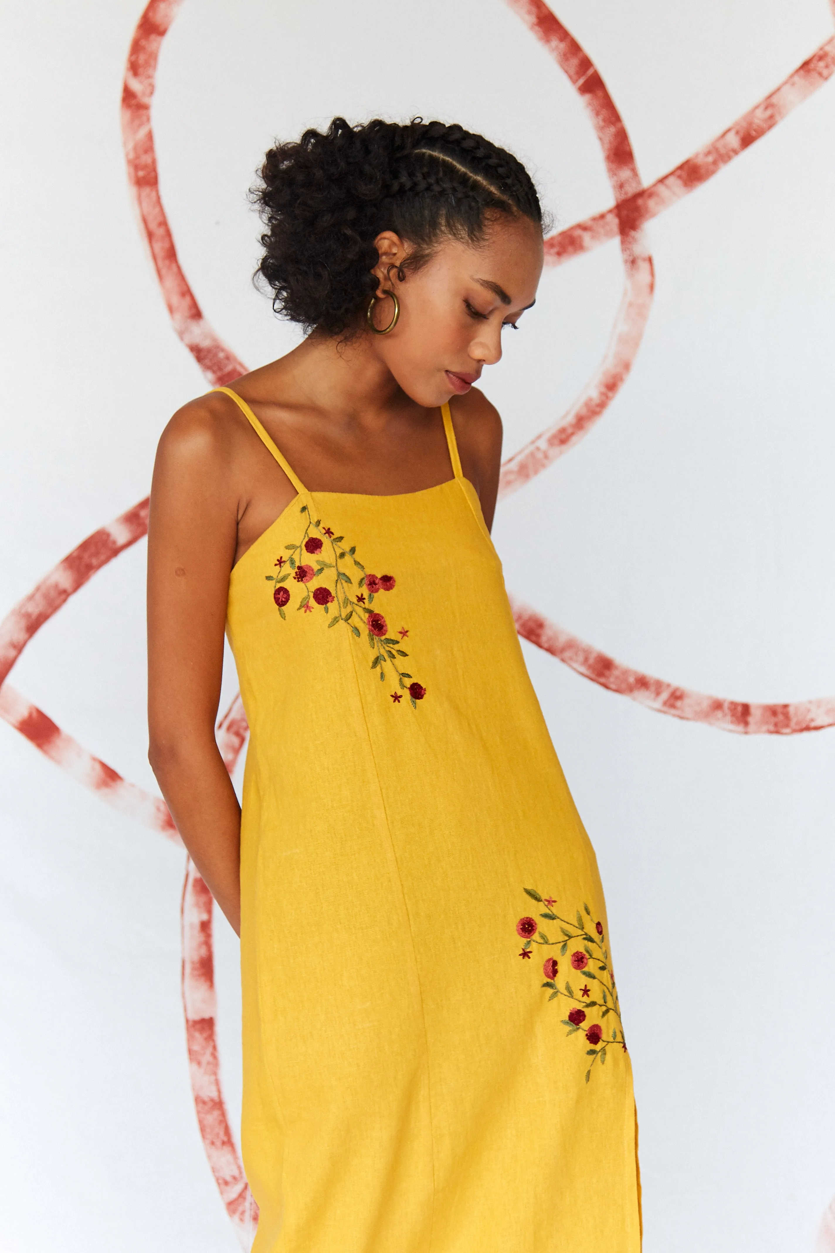 Pomegranate Dress Yellow sold by Earthkind product image thumbnail 5