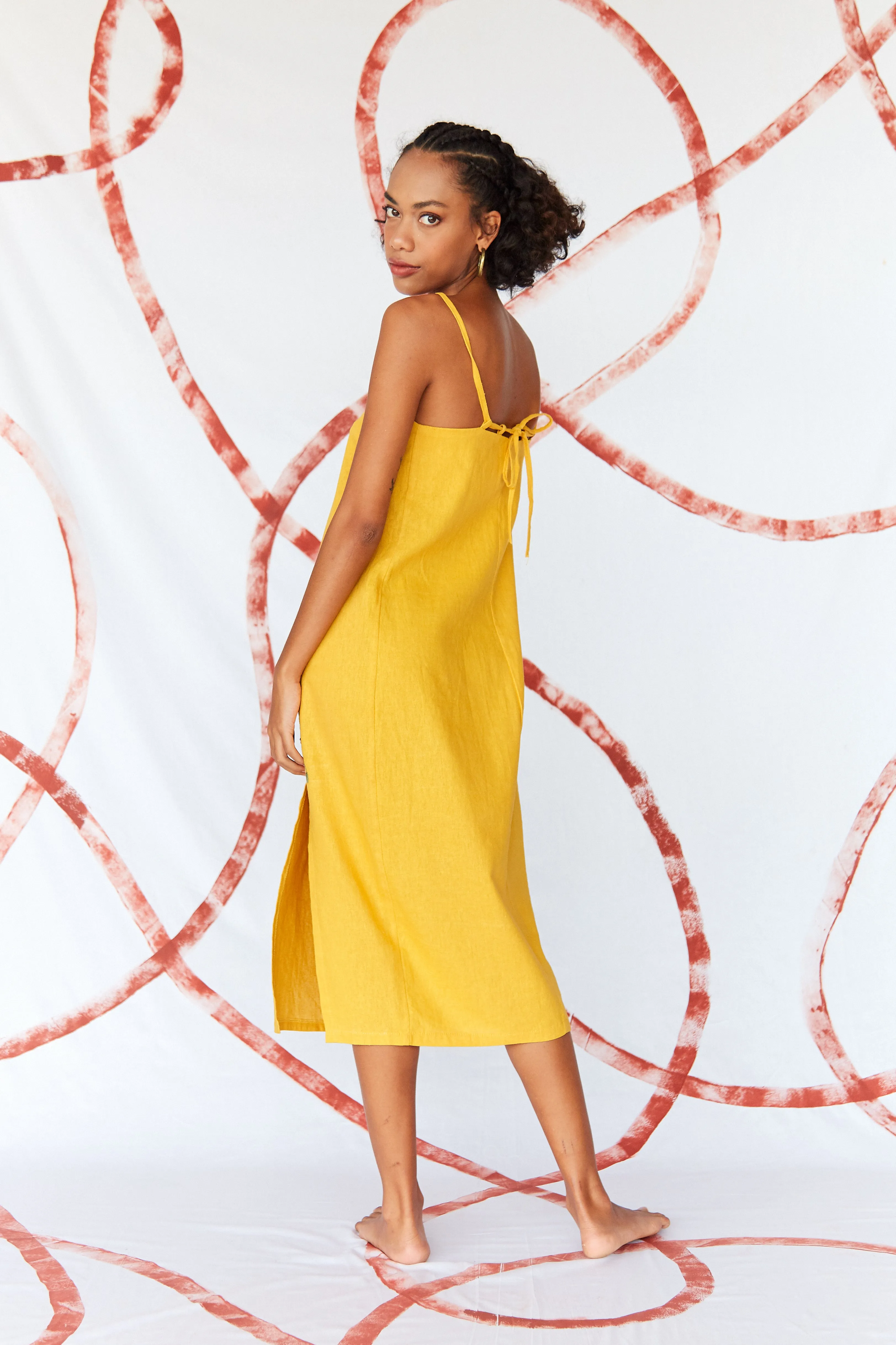 Pomegranate Dress Yellow sold by Earthkind product image thumbnail 2