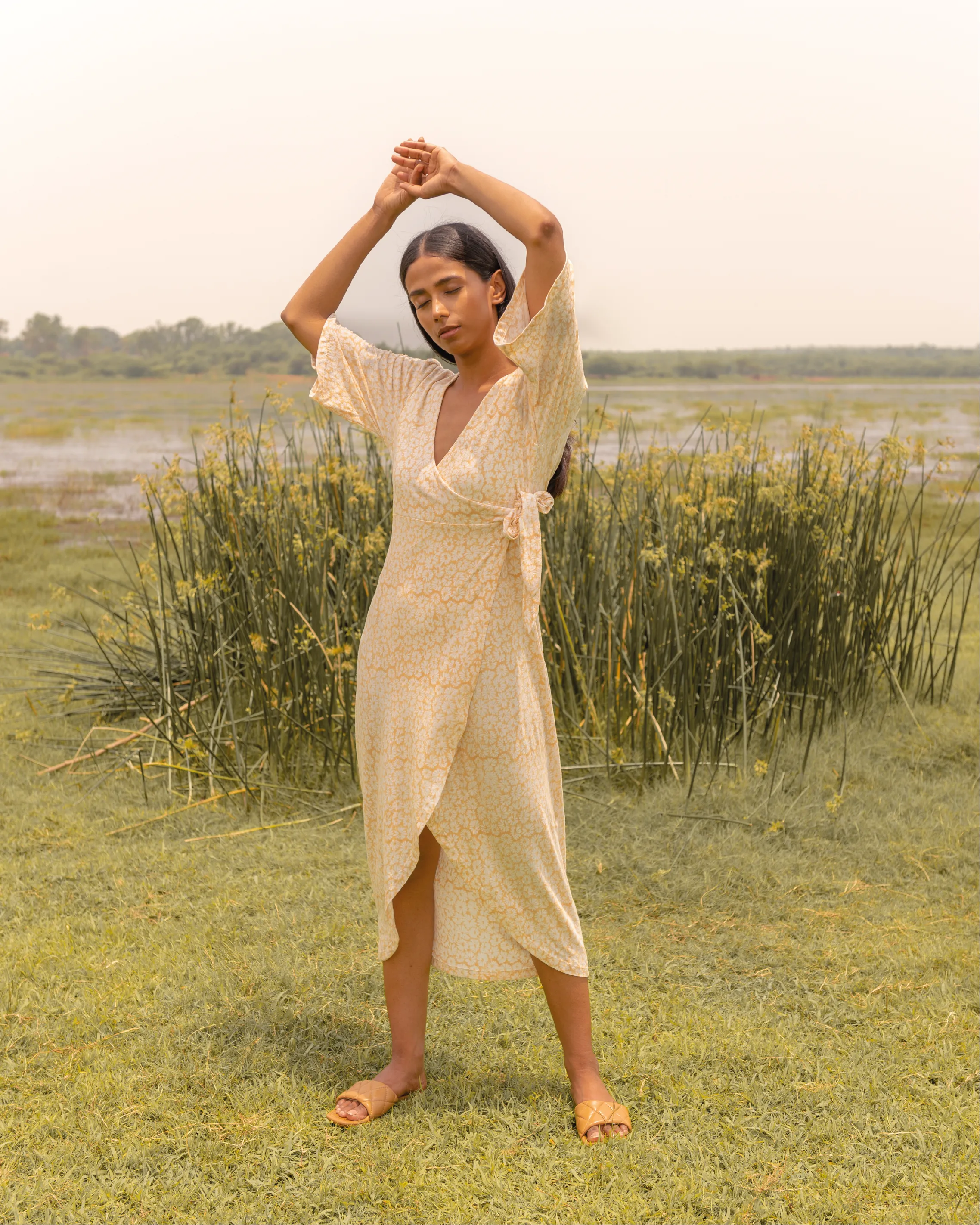 Sunshine Wrap Dress sold by Earthkind