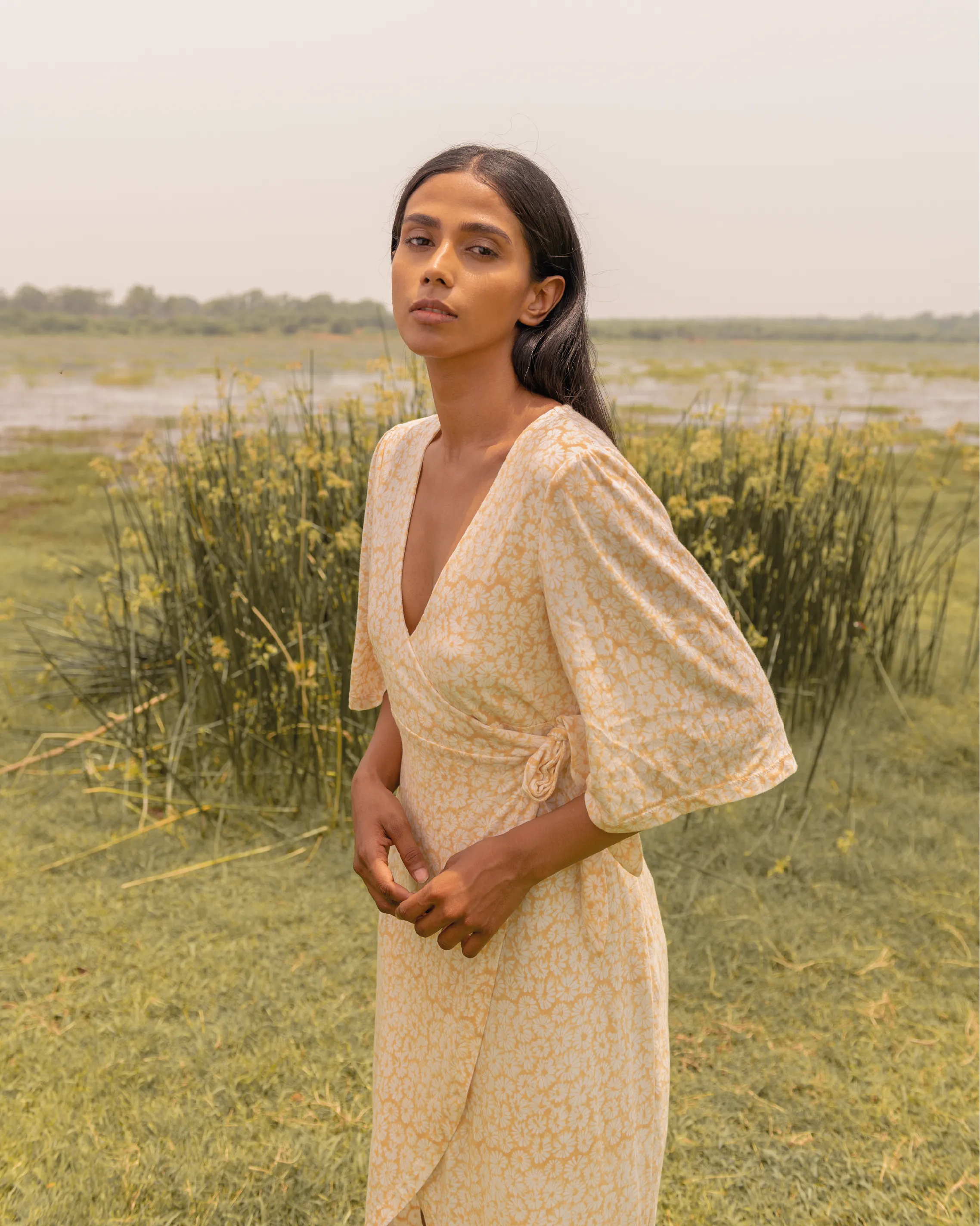 Sunshine Wrap Dress sold by Earthkind product image thumbnail 5