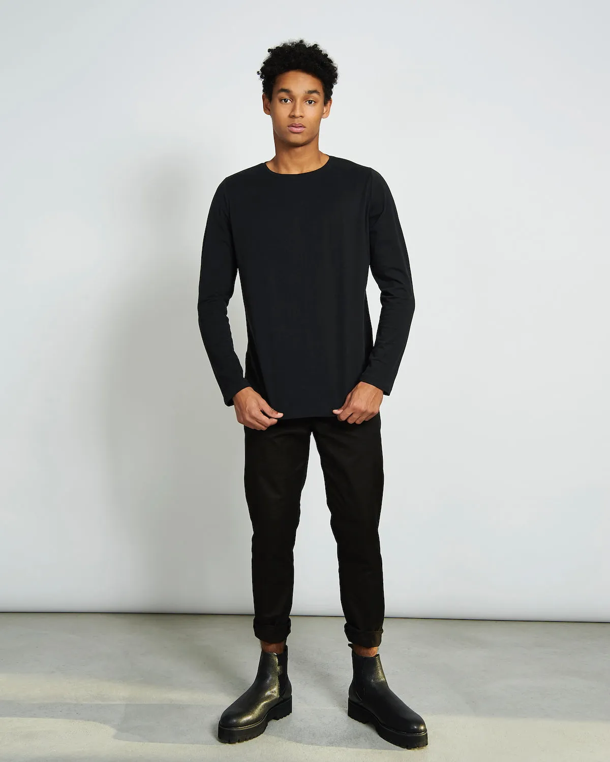 Boy Organic Cotton Longsleeve Black sold by Earthkind product image thumbnail 2
