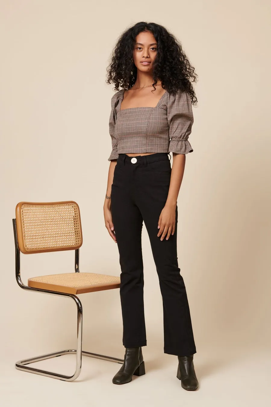 Eden Crop Top in Plaid sold by Earthkind product image thumbnail 5