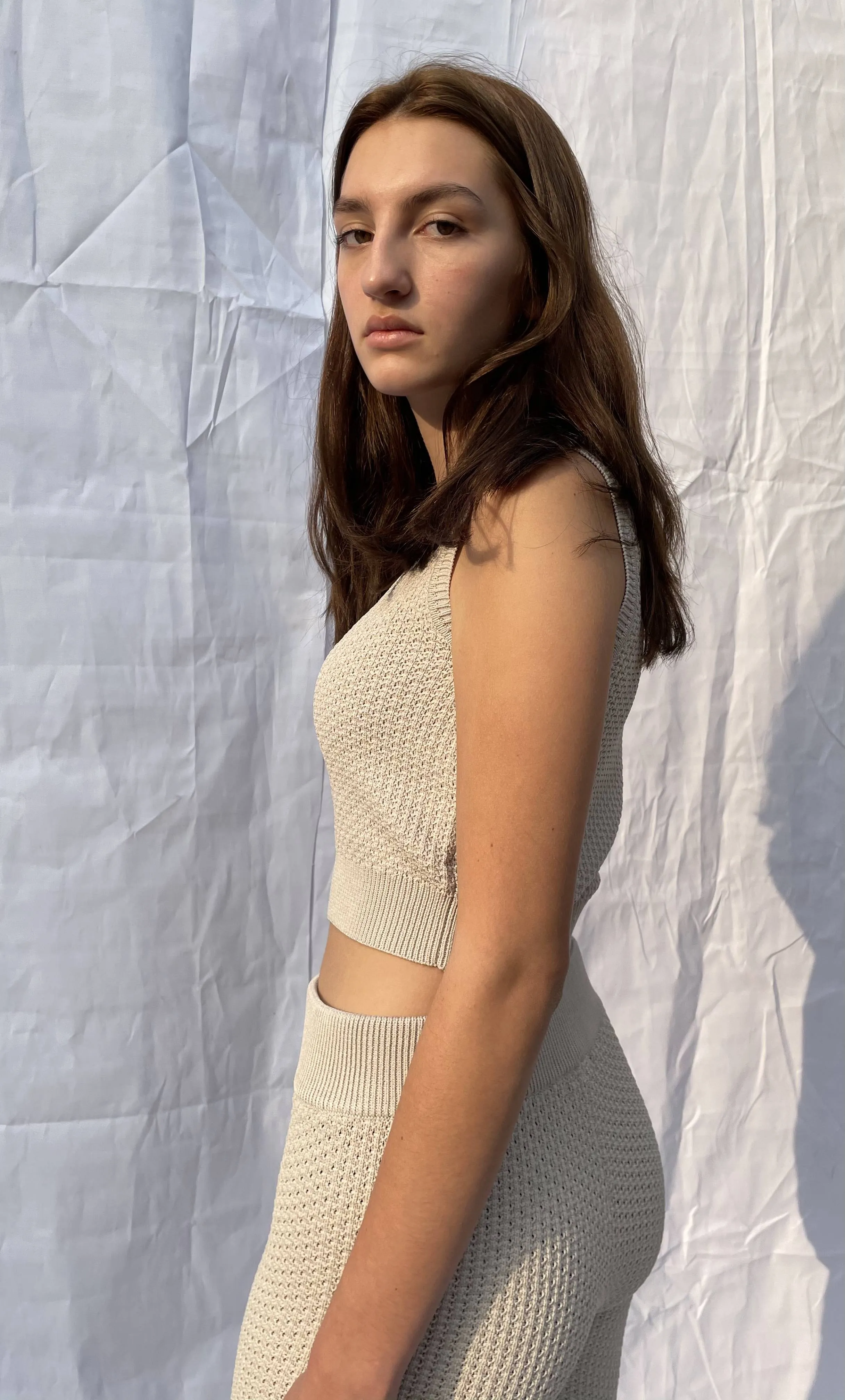 Brea Cropped Top Stone sold by Earthkind product image thumbnail 2