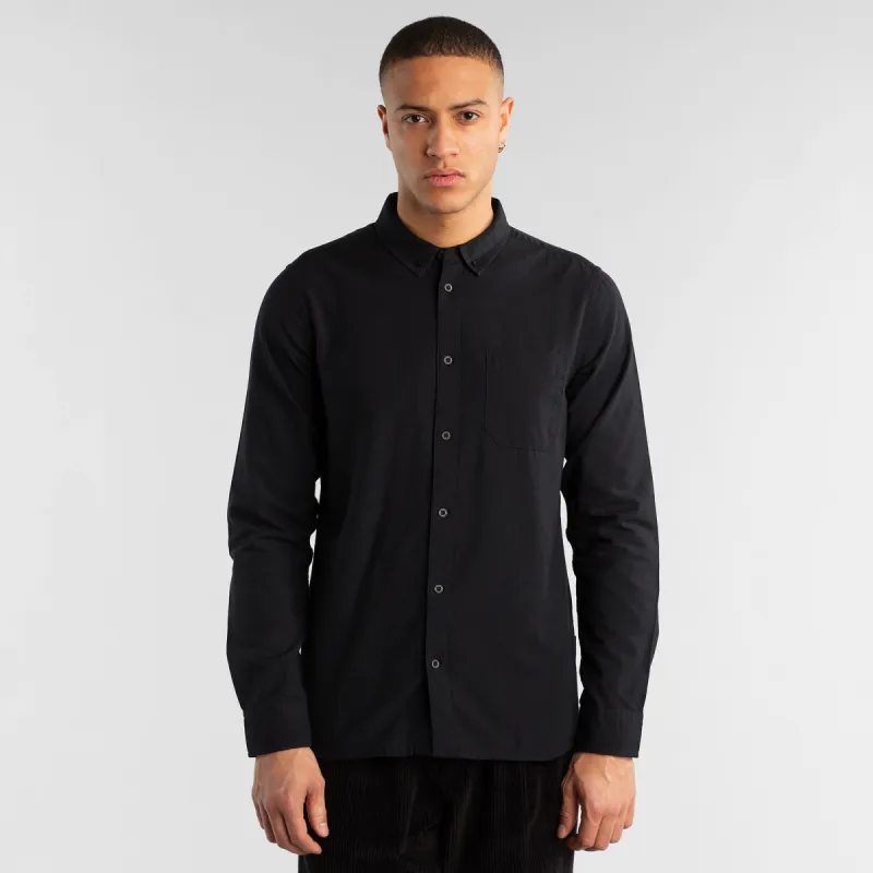 Organic Cotton Shirt Varberg Black sold by Earthkind